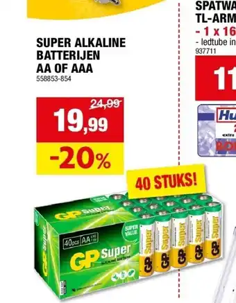 Hubo Super alkaline batterijen aa of aaa aanbieding