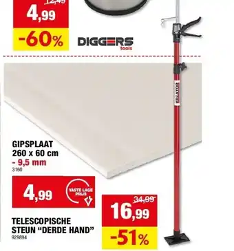 Gipsplaat 260 x 60 cm