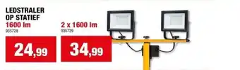 Hubo Ledstraler op statief 1600 lm aanbieding