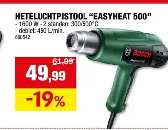 Hubo Heteluchtpistool “easyheat 500” aanbieding