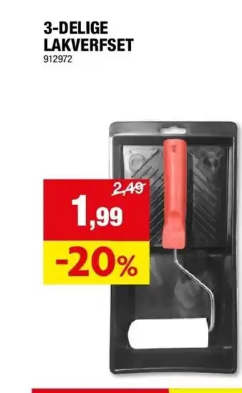3-delige lakverfset