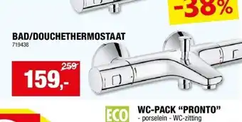 Hubo Bad/douchethermostaat aanbieding