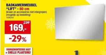 Hubo Badkamermeubel “lift” - 80 cm aanbieding