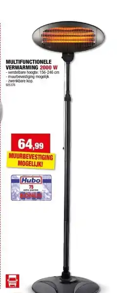 Multifunctionele verwarming 2000 w