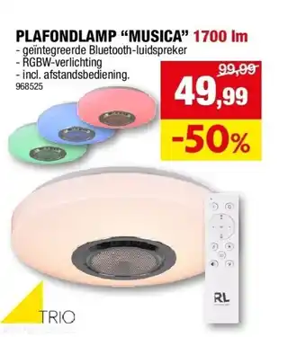 Plafondlamp “musica” 1700 lm