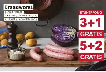 Bon Ap Braadworst 4*130g aanbieding
