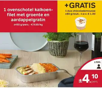 Bon Ap Ovenschotel kalkoenfilet met groente en aardappelgratin 450g aanbieding