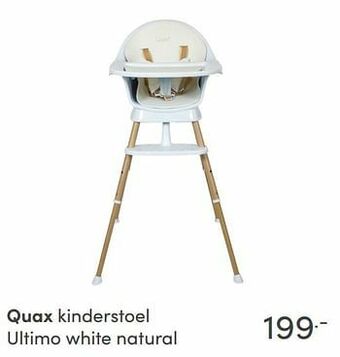 Baby & Tiener Quax kinderstoel ultimo white natural aanbieding