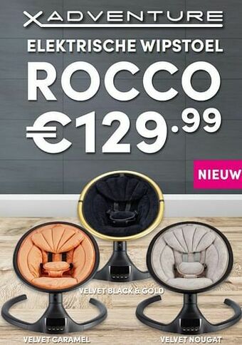Baby & Tiener X-adventure rocco elektrische wipstoel aanbieding