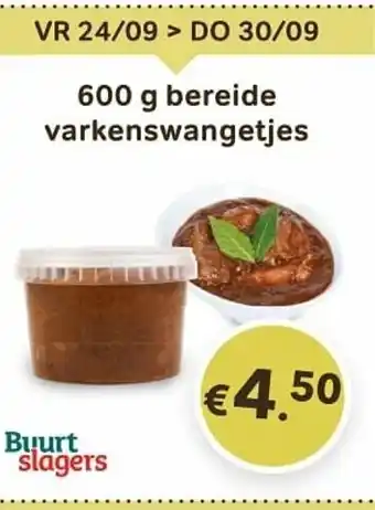 Burt Slagers Bereide varkenswangetjes 600g