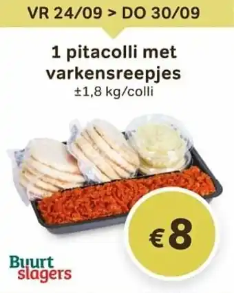 Burt Slagers 1 pitacolli met varkensreepjes