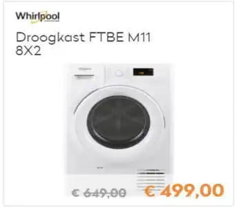 Krëfel Whirlpool Droogkast | FTBE M11 8x2 aanbieding