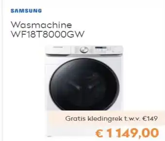 Krëfel SAMSUNG Wasmachine | WF18T8000GW aanbieding