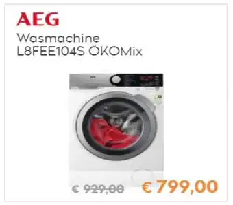 Krëfel AEG Wasmachine | L8FEE104S OKOMix aanbieding