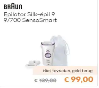 Krëfel Braun Epilator Silk-epil 9 | 9/700 SensoSmart aanbieding