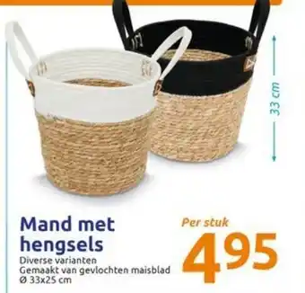 Action Mand met hengsels aanbieding