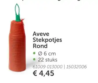 AVEVE Aveve Stekpotjes Rond 6cm 22st aanbieding