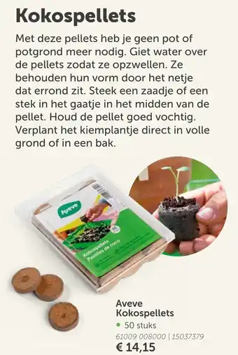 AVEVE Aveve Kokospellets 50st aanbieding