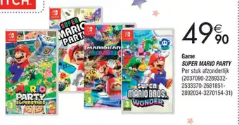 Cora Game SUPER MARIO PARTY aanbieding