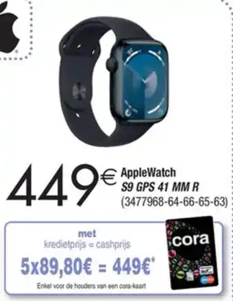 Cora Apple Watch aanbieding