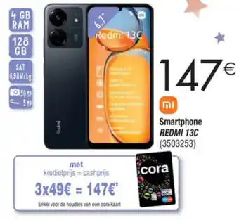 Cora Smartphone REDMI 13C aanbieding