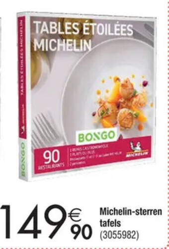 Cora Michelin-sterren tafels aanbieding