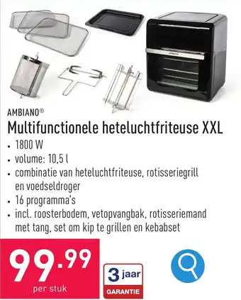 ALDI Multifunctionele heteluchtfriteuse XXL aanbieding