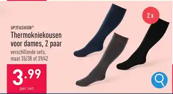 ALDI UP2FASHION Thermokniekousen voor dames, 2 paar aanbieding