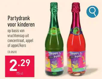 ALDI Partydrank voor kinderen 75 cl aanbieding