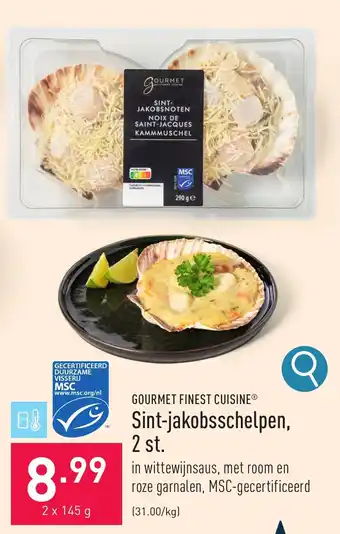 ALDI GOURMET FINEST CUISINE Sint-jakobsschelpen, 2 st. aanbieding