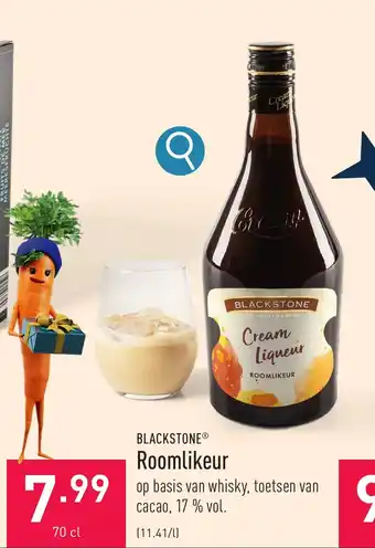 ALDI BLACKSTONE Roomlikeur 70 cl aanbieding