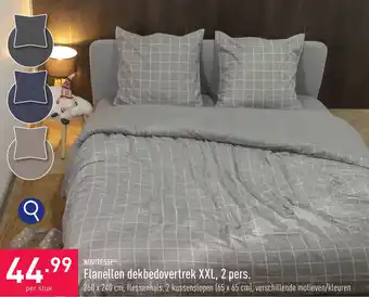 ALDI Flanellen dekbedovertrek XXL, 2 pers. aanbieding