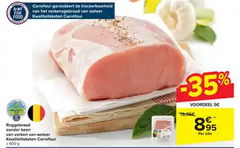 Ruggebraad zonder been van varken van weleer Kwaliteitsketen