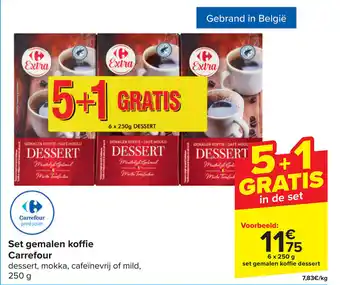 Carrefour Set gemalen koffie aanbieding