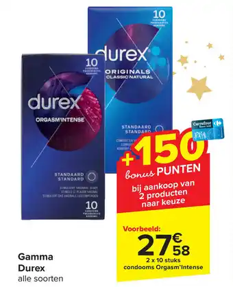 Carrefour Gamma Durex aanbieding