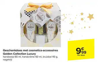 Geschenkdoos met cosmetica-accessoires Golden Collection Luxury