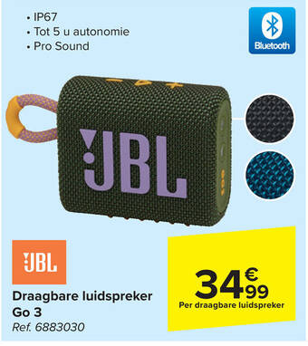 Carrefour Draagbare luidspreker Go 3 aanbieding