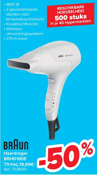 Carrefour Haardroger BRHD180E aanbieding