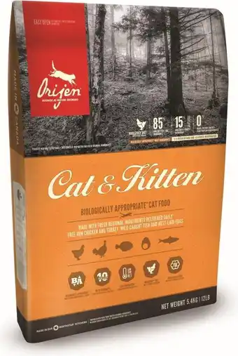 Orijen whole prey cat & kitten - kip & kalkoen - kattenvoer - 1.8 kg