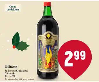 Delhaize Glühwein St. Lorenz Christkindl Glühwein 1L aanbieding