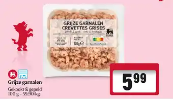 Grijze garnalen Gekookt & gepeld 100 g #