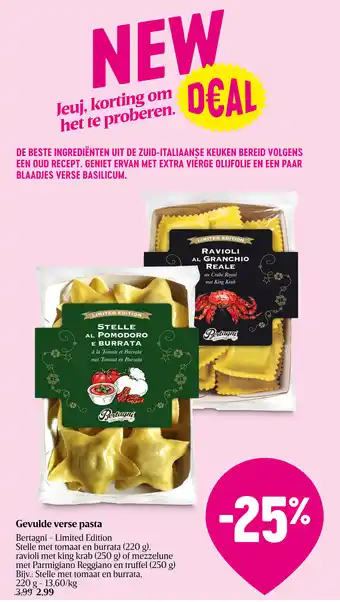 Gevulde verse pasta Bertagni