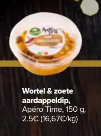 Carrefour Wortel & zoete aardappeldip, Apéro Time, 150 g aanbieding