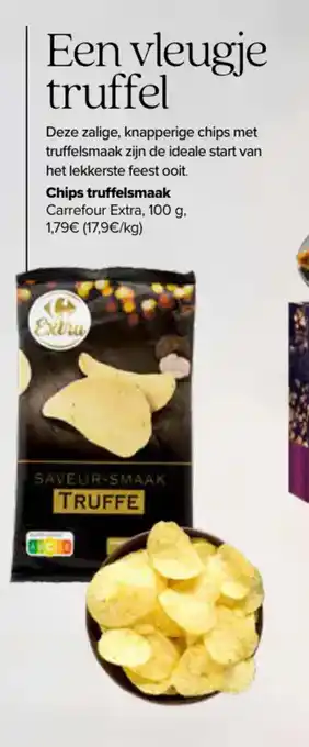 Carrefour Chips truffelsmaak Carrefour Extra, 100 g aanbieding