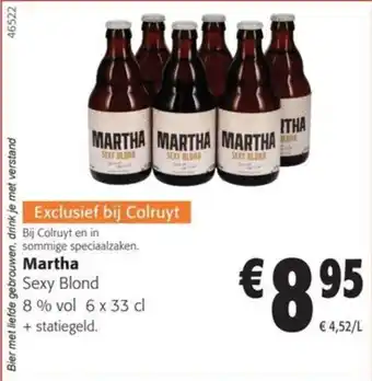 Colruyt Martha Sexy Blond 8% vol 6 x 33 cl aanbieding