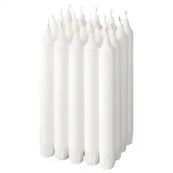 IKEA Jubla geurloze kroonkaars, wit, 19 cm aanbieding