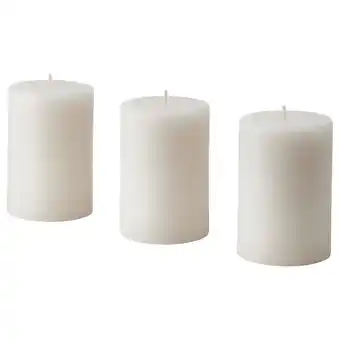 IKEA Adlad geurende stompkaars, scandinavische bossen/wit, 30 hr aanbieding
