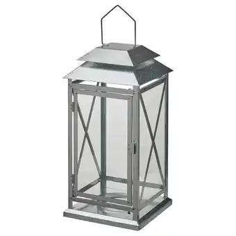 IKEA Befästa windlicht stompkaars, binnen/buiten, verzinkt, 44 cm aanbieding