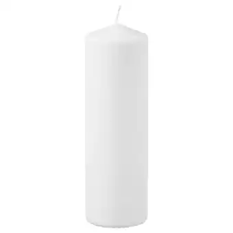 IKEA Fenomen geurloze stompkaars, wit, 23 cm aanbieding