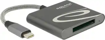 Delock usb cardreader met usb-c connector en 1 kaartsleuf - voor xqd - usb3.0